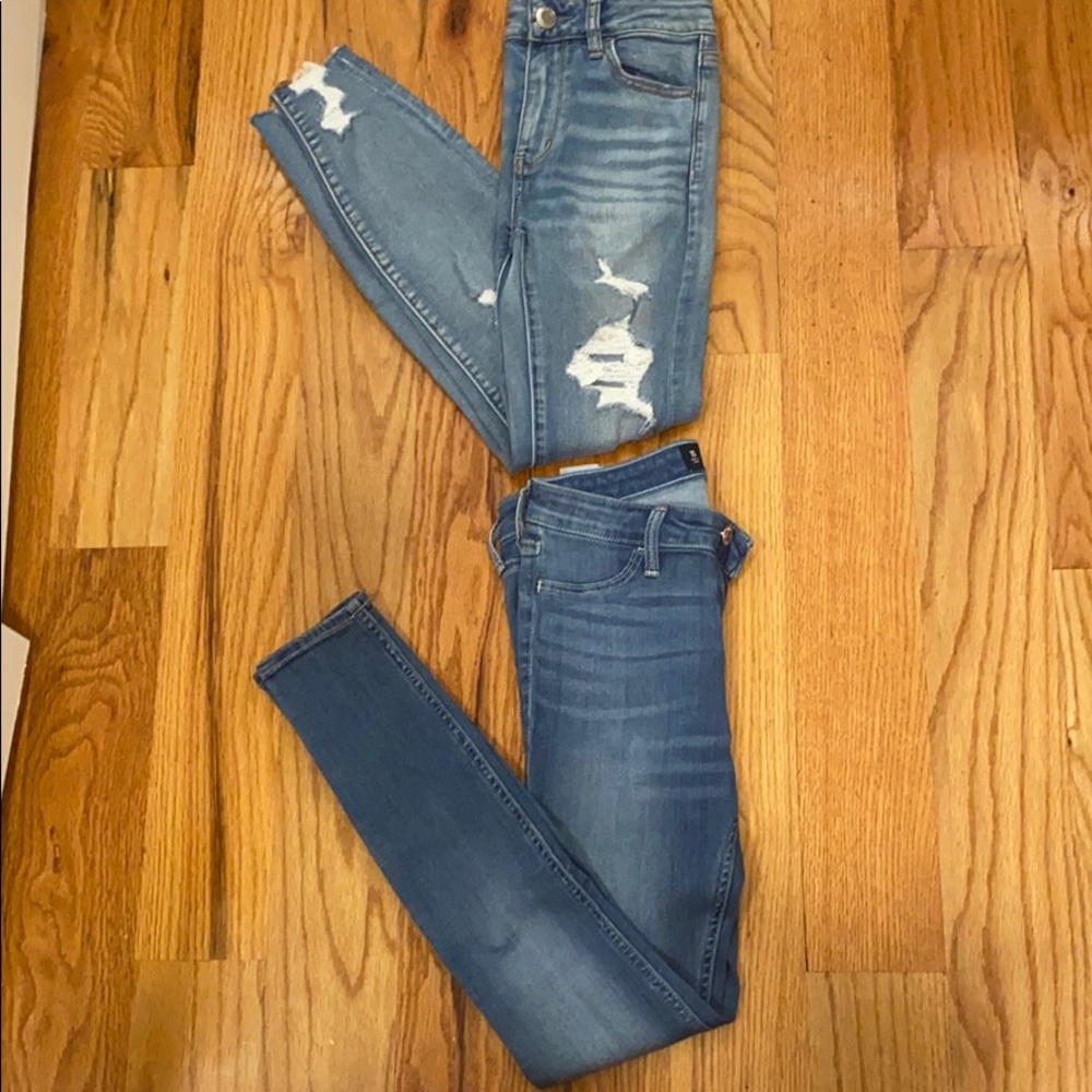 AE Jeans 0s Hollister Jeans 1s
